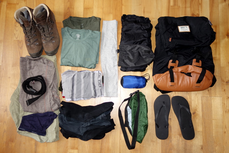Everything, including all cloths: 5Kg